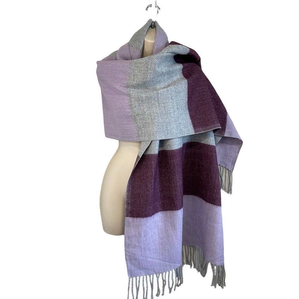 Pastel Color Block - Ultra Soft Scarf - Large Rectangle 27" X 80"